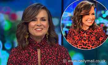 Lisa Wilkinson wears ANOTHER high neck red dress on The Project