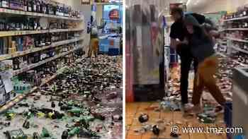 Woman Goes On Rampage and Breaks 500 Bottles of Liquor in Supermarket