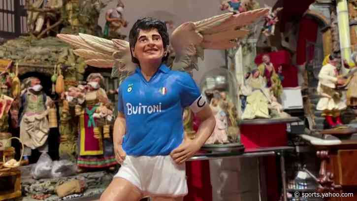 Maradona given angel wings by craftsman in Naples