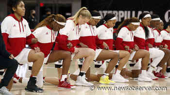 NC State women’s basketball players open season by taking a knee during national anthem - Raleigh News & Observer