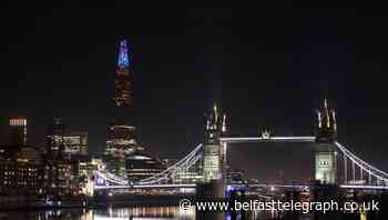 London’s Shard annual light switch-on done by NHS staff in honour of key workers