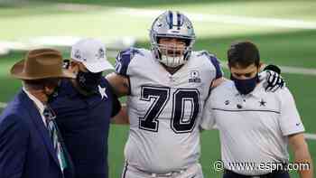 Cowboys OLs Martin, Erving go down with injuries