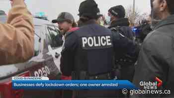 Coronavirus: More protests as Toronto small business owners rally against lockdown measures
