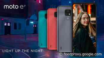 Motorola Moto E7 smartphone unveiled