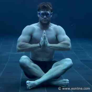 Watch Chris Hemsworth’s Son Crash His Underwater Guided Meditation - E! NEWS