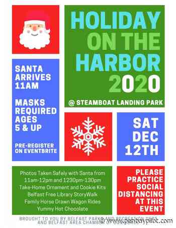 Santa arrives in Belfast, Dec. 12, for Holiday on the Harbor 2020 - PenBayPilot.com