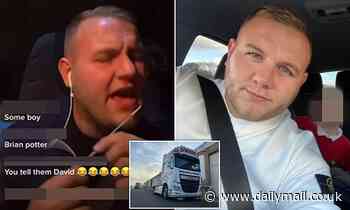 Long distance trucker LIVESTREAMS Peter Kay-style routine on TikTok while driving at midnight