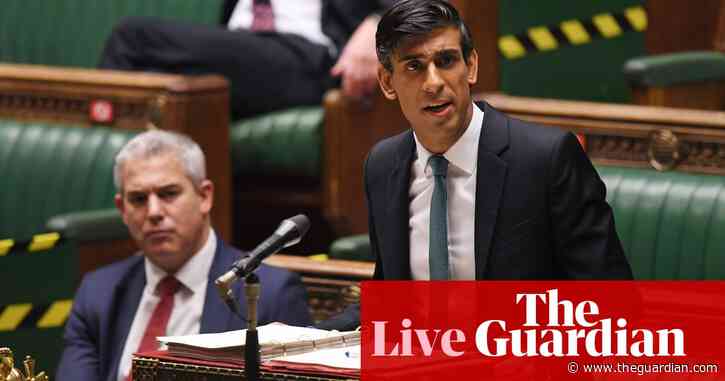 UK politics: minister resigns over aid spending cut; Rishi Sunak freezes public sector pay except for NHS – as it happened