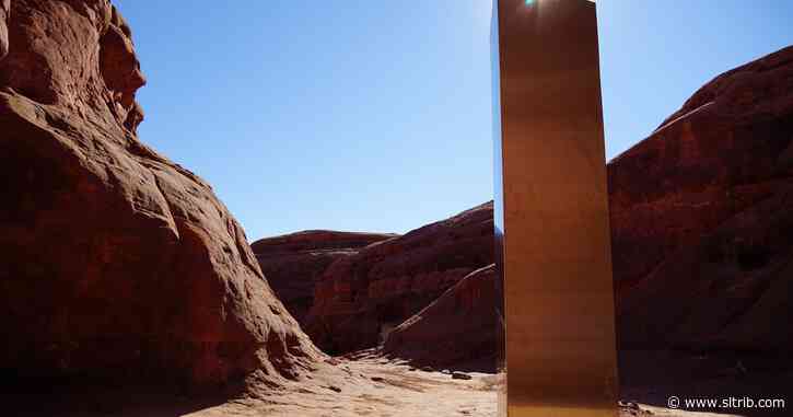 Utah’s mystery desert sculpture: art or graffito?