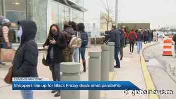 Lineups outside GTA stores, malls for first COVID-era Black Friday