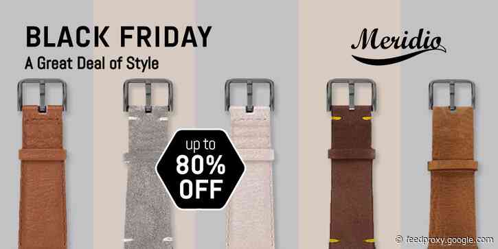 Meridio’s Italian-made leather and environmentally-conscious Apple Watch bands now 50% off