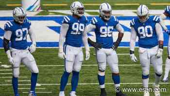 Colts without 3 defensive starters vs. Titans