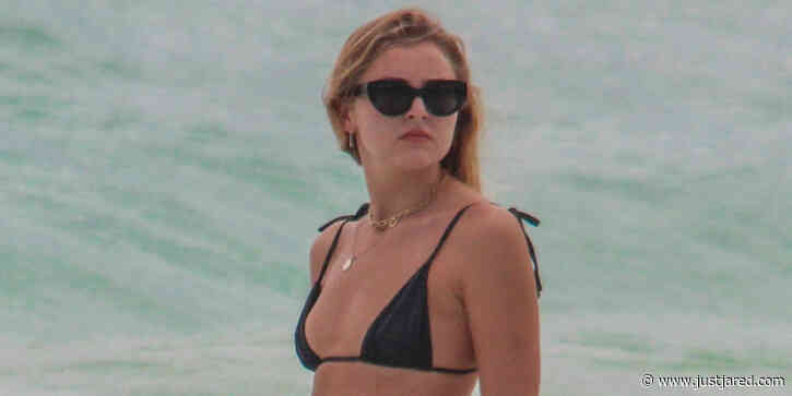 Victoria's Secret Model Rachel Hilbert Hits the Beach in a Bikini in Mexico