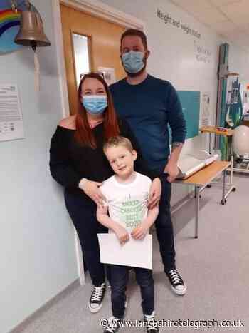 Tears of happiness as Darwen boy, aged six, gets cancer all-clear