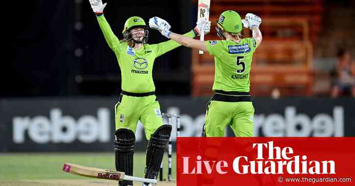 WBBL 2020 final:  Sydney Thunder stun Melbourne Stars – as it happened