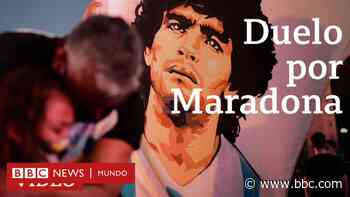 El duelo por la muerte de Diego Maradona en Buenos Aires y en Nápoles - BBC News Mundo