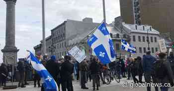 Quebec sovereigntists and French-language activists rally in Montreal