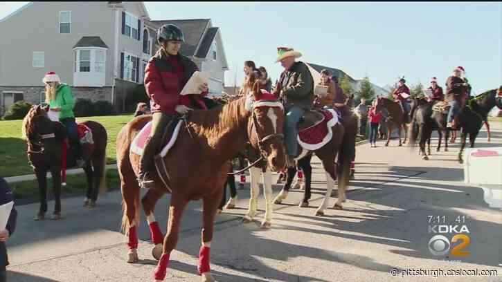 Carolers On Horseback Spread Holiday Cheer To Plum Residents