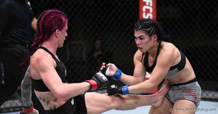 UFC Vegas 15 video: Gina Mazany earns first UFC finish, stops Rachael Ostovich with brutal liver kicks