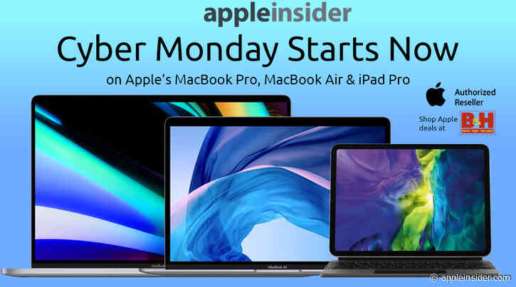 Cyber Monday deals knock $300 off Apple's MacBook Pro, $70-$110 off iPad Pro, $200 off MacBook Air & more