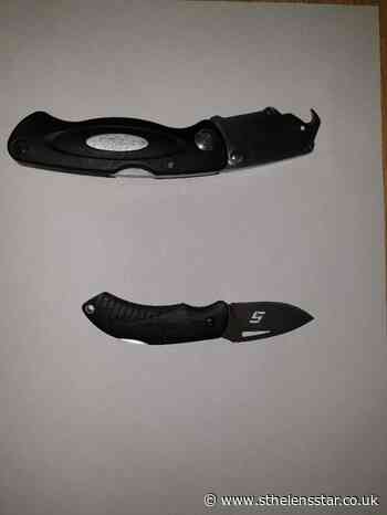 Knives found hidden in compartment under car steering wheel - St Helens Star