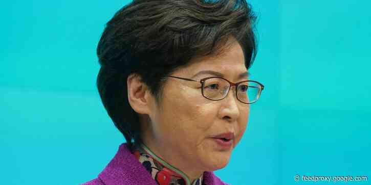 Hong Kong's leader is being paid in cash due to US sanctions. Carrie Lam earns $56,000 a month and says money is now piling up at her house.