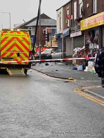 Man taken to hospital after Daubhill car crash