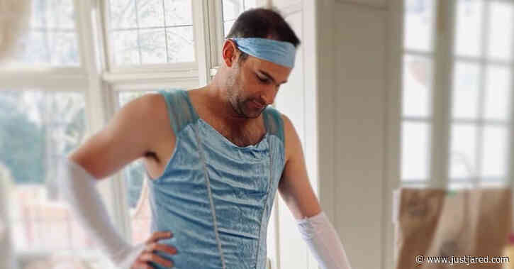 Andy Roddick Dresses Up as Cinderella While Playing with Daughter Stevie!