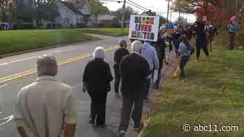 'We're coming in peace': Rev. Drumwright protests in Alamance County nearly one month after pepper spray incident with Graham police