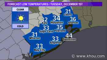 Freeze Watch issued for Houston area beginning Monday night - KHOU.com