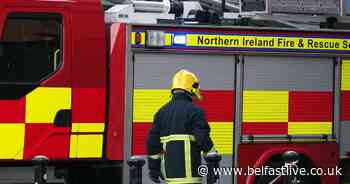 Co Antrim road closed as emergency services battle fire - Belfast Live