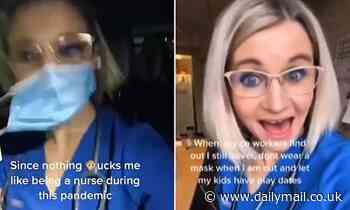 Oregon nurse is placed on leave after posting TikTok video mocking COVID-19 protocols