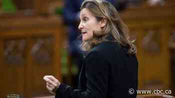 Freeland to deliver Liberal plan to revive Canada's post-pandemic economy today