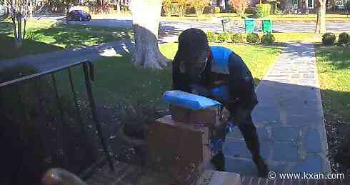 WATCH: 'Porch pirate' caught on video dressed as Amazon employee