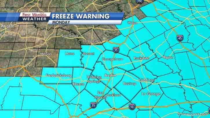 Cold night ahead, Freeze Warnings in effect