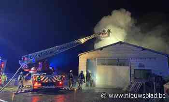 Houtkachel oorzaak van brand in loods