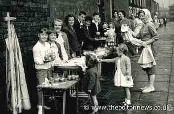 Tonge Moor residents were queuing up for toffee apple treats