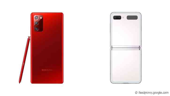 Mystic White Galaxy Z Flip 5G & Mystic Red Galaxy Note 20 launched in the US