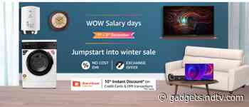 Amazon Wow Salary Days Begin: Laptops Starting at Rs. 17,990, More Deals