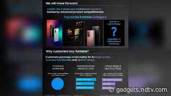 Samsung Galaxy Z Fold 3 Tipped to Be Slimmer and Lighter Than Galaxy Z Fold 2, May Cost the Same