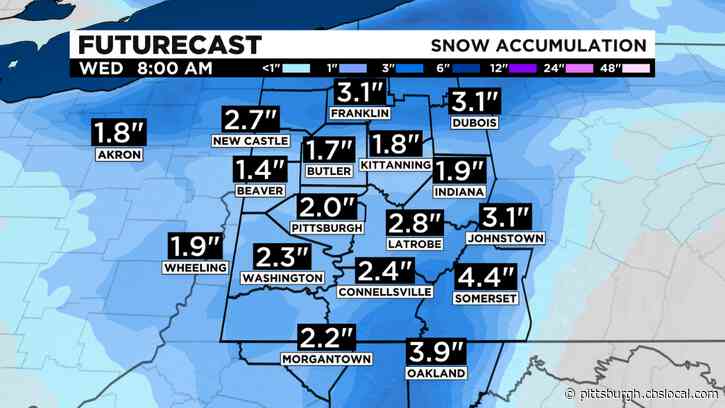 Pittsburgh Weather: Additional Accumulation Expected As Snow Will Change From Steady To Scattered Throughout Day