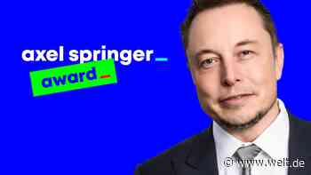Elon Musk erhält in Berlin den Axel Springer Award