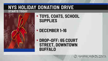 NYS holiday donation drive starts today