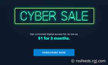 SALE: Get unlimited digital access for only $1 for 3 months