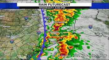 Strong storms possible Wednesday in Houston as cold front arrives - KPRC Click2Houston