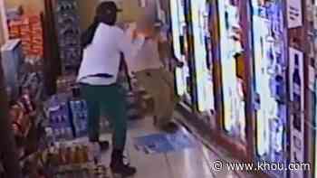 Watch: Robber walks up to worker and pistol-whips him inside corner store in northeast Houston - KHOU.com