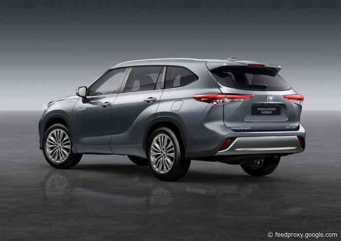 Toyota Highlander plug in hybrid SUV starts at £50,595