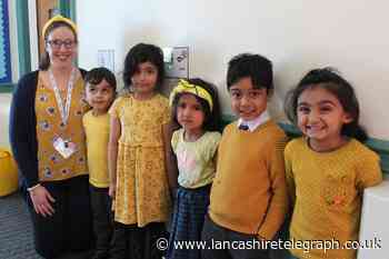 Pupils from Blackburn school QEGS says ‘Hello Yellow’ for charity