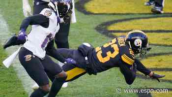 Steelers' Joe Haden picks off RG3 and takes it to the house