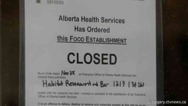 Habitat Restaurant and Bar will reopen this weekend after AHS inspection approval